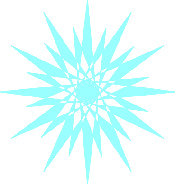 blue snowflake